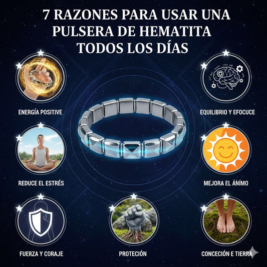 7 Razones para Usar una Pulsera de Hematita Todos los Días