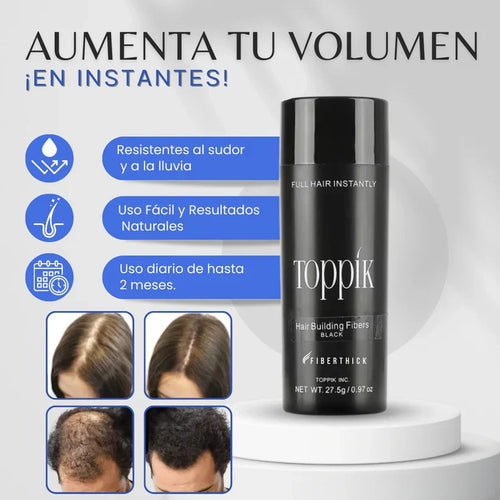 FiberThick - Fibras Capilares TOPPIK™ - Volumen al instante