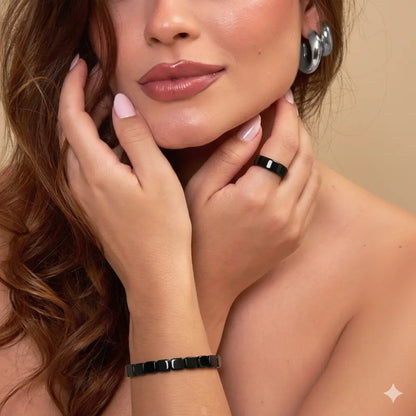 Anillo de Hematita - Haima Hermios